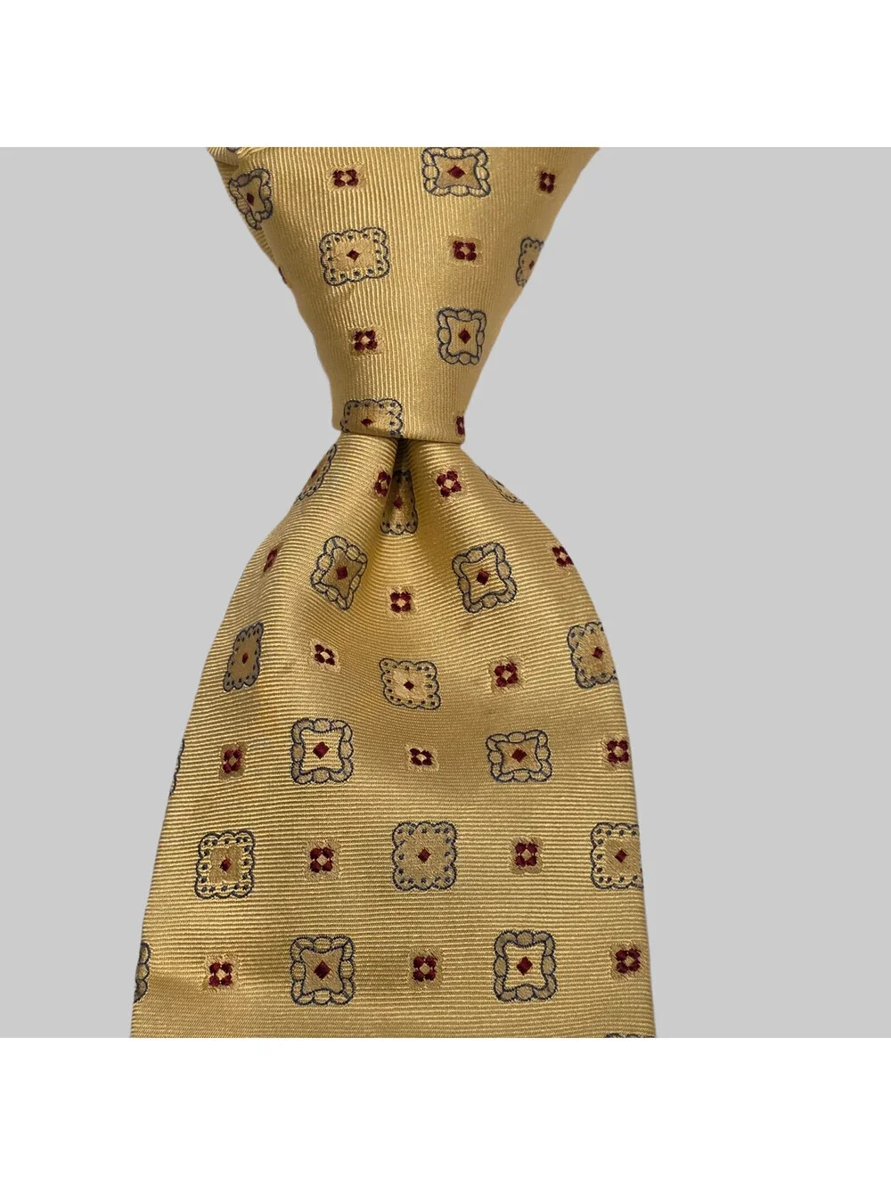 Ermenegildo Zegna Men's 100% Silk Necktie ITALY Luxury Medallion  59x3.3/4
